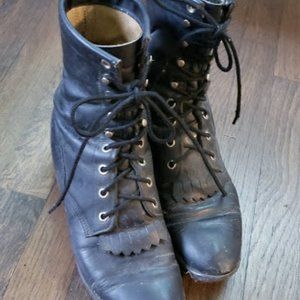 Vintage black riding boots